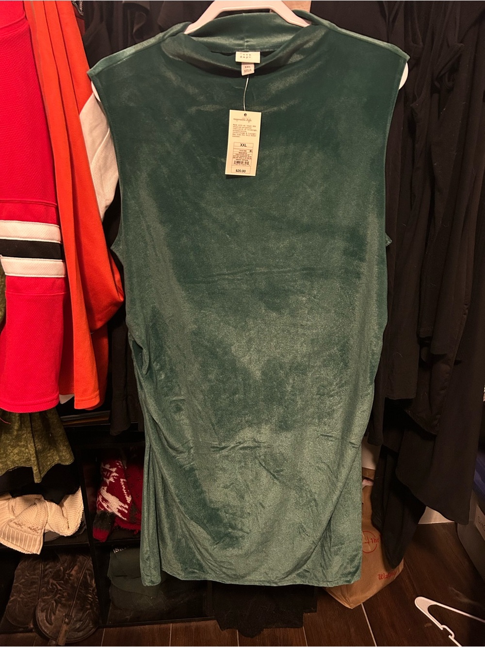 Target velvet green dress